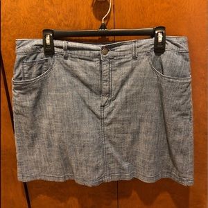 Chambray denim Skort